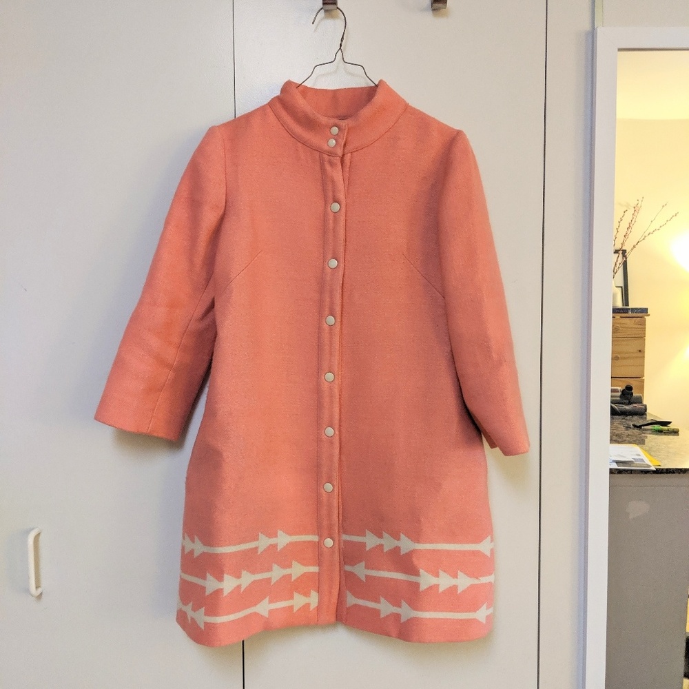 Lauren Moffatt pink arrow coat